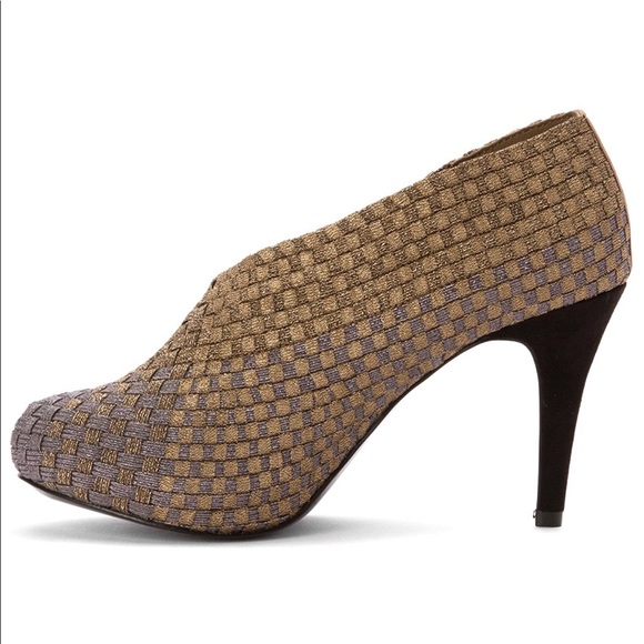 Woven Stretch Fabric Stiletto Heel Ankle Bootie - Picture 5 of 7